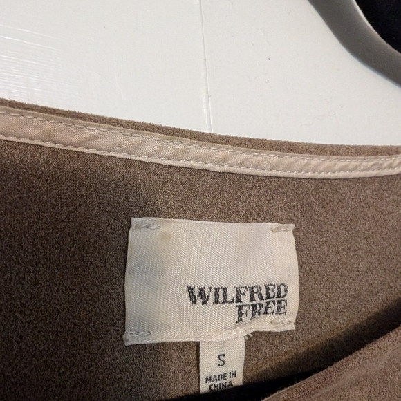 Wilfred Free Nori Dress Faux Suede Aritzia - Picture 6 of 8